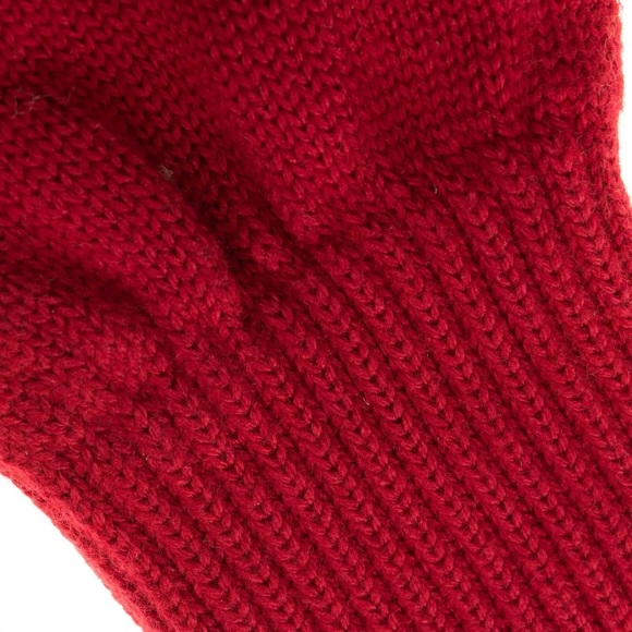 GALLO Cashmere Silk & Wool Knitted Gloves One Size Ribbed Cuffs Made in Italy - Picture 3 of 5